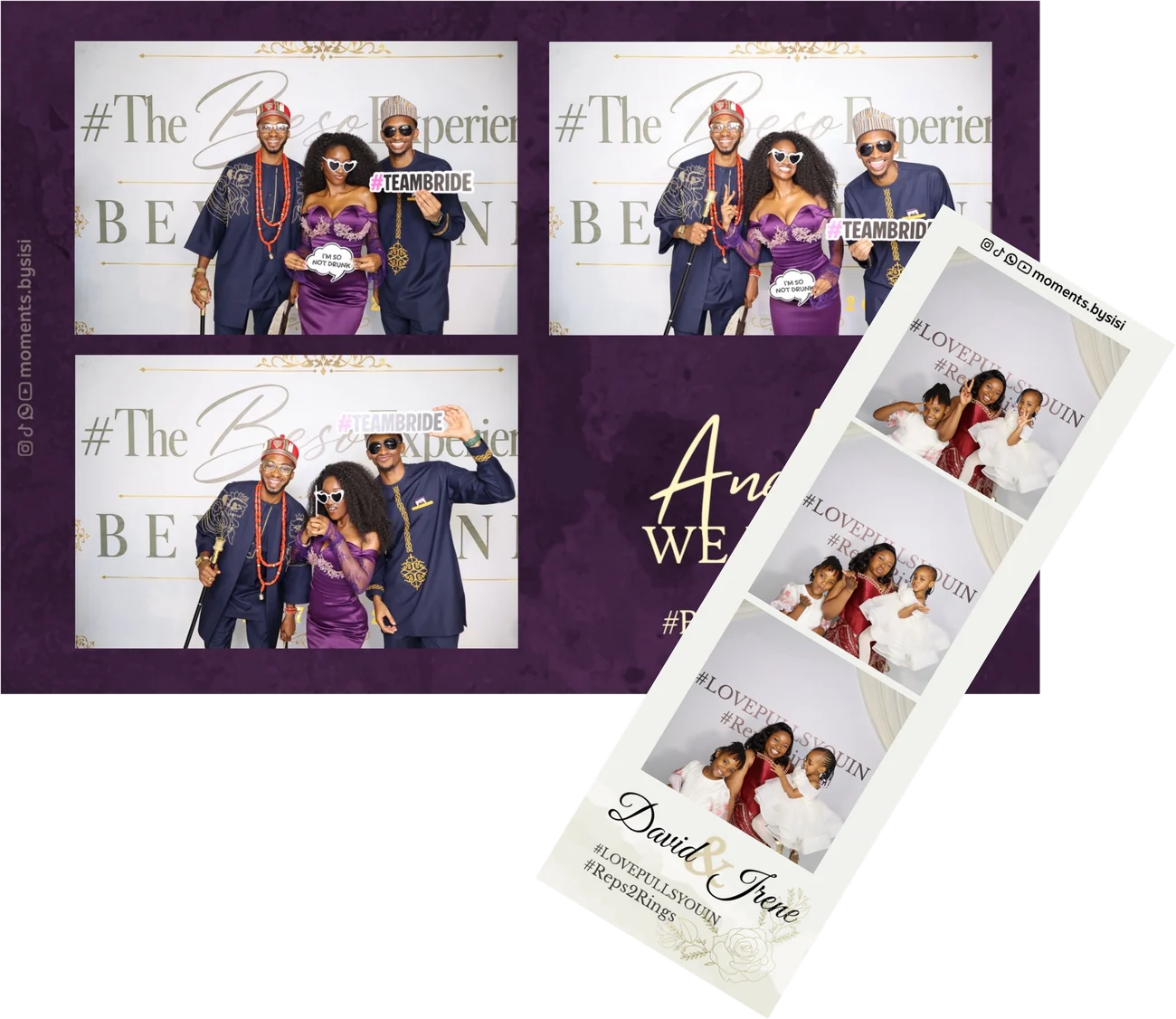 Custom-designed instant prints and photo strips